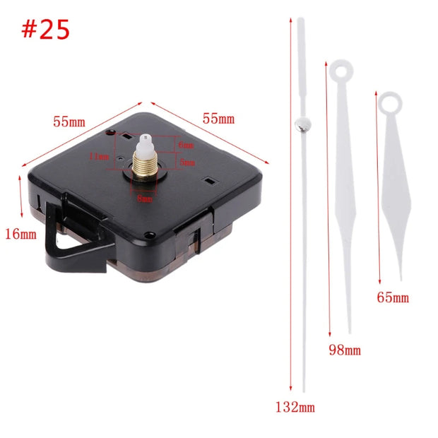 DIY Wall Clock Movement Mechanism Hands Wall Decoration Repair Tool Parts Silent Set 01# to 42#