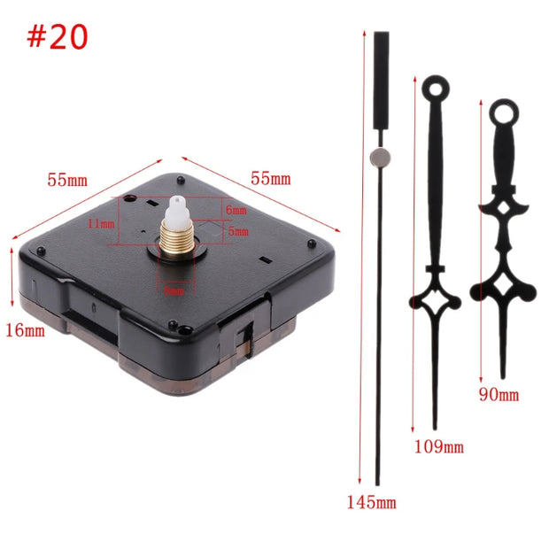 DIY Wall Clock Movement Mechanism Hands Wall Decoration Repair Tool Parts Silent Set 01# to 42#