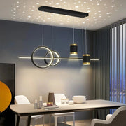 Modern Dining Room Pendant Light LED Smart Remote Control Dining Table Hanging Lamp Luxury Lustre Home Indoor Decor Chandelier