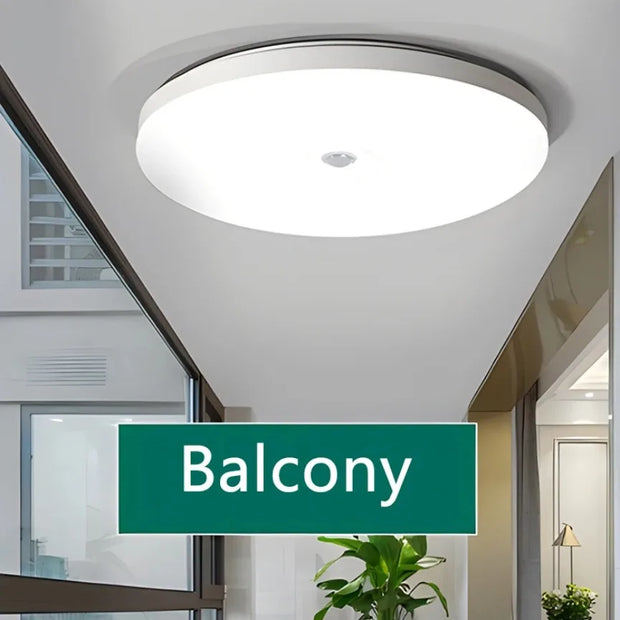 Motion Sensor LED Ceiling Light Human Infrared Sensing Light Porch Corridor Staircase Balcony Household Lighting Fixtures