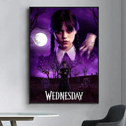 Movie TV W-Wednesday A-Addams Kraft Poster Prints Wall Painting Bedroom Living Room Wall Bar Restaurant Sticker Small