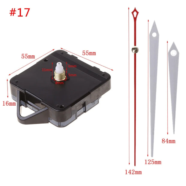 DIY Wall Clock Movement Mechanism Hands Wall Decoration Repair Tool Parts Silent Set 01# to 42#