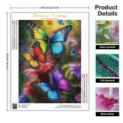 SDOYUNO Butterfly Diamond Painting Kit Flower Animal Full Square Round Drill Mosaic Rose Home Decor Perfect Gift