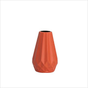 Nordic Style Solid Color Vase Diamond Shaped Plastic Flower Pot Imitation Ceramic Modern Flower Arrangement Home Decoration