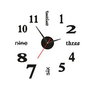 3D Wall Clock DIY Home and Decoration Pocket Watch Sticker Living Room Office Decor Large Digital Modern Clocks Garden