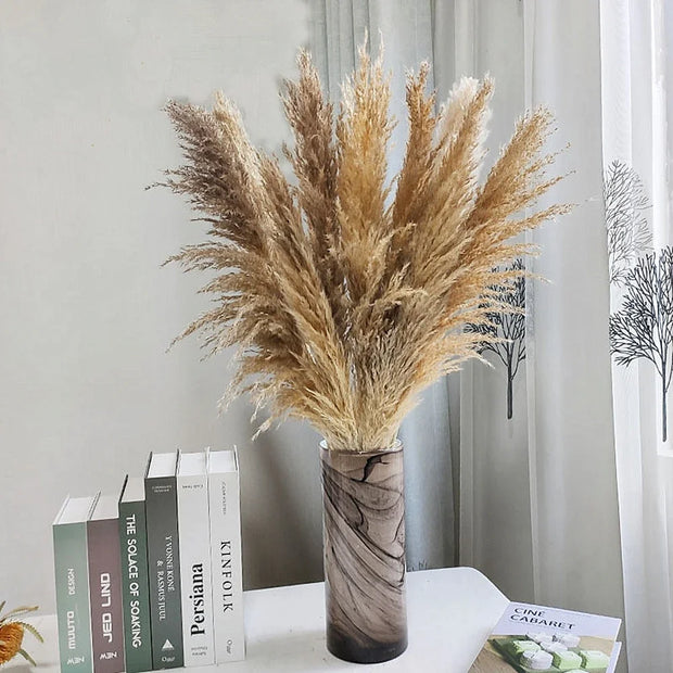 110 - 120cm Large Plume,Dried Fluffy Pampas Grass,Wholesale Boho Wedding Decor,Natural Real Flower,Home Decor,Garden Decoration