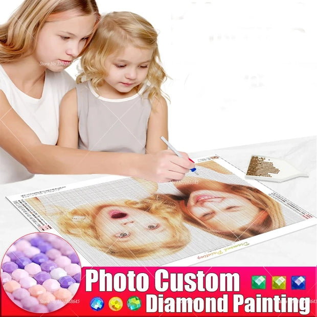 Your Photo Custom Diamond Painting 5D DIY Pictures Adult Full Rhinestones Resin Drill Embroidery 5D Cross Stitch Mystery Gift