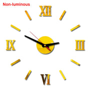 reloj de pared Luminous Wall Clock DIY Quartz Watch Clocks Acrylic Mirror Stickers Horloge Murale Wall Decor Home Decoration HOT