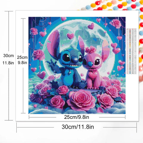 Disney Diamond Painting Stitch And Angel Rhinestones Picture Diamond Mosaic Animal Embroidery Cross Stitch Handmade Gift