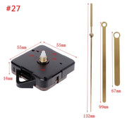 DIY Wall Clock Movement Mechanism Hands Wall Decoration Repair Tool Parts Silent Set 01# to 42#