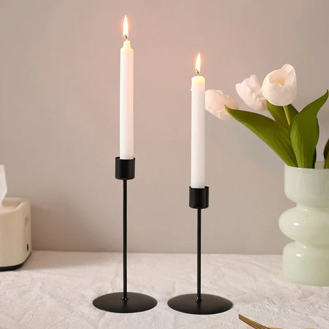 Luxury Metal Ins Candle Holders Candlestick Simple Golden Wedding Decoration Bar Party Living Room Decor