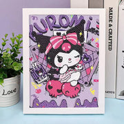 Sanrio Diamond Painting Hello Kitty Cartoon Full Diamond Mosaic 5D DIY Cross Stitch Kits Diamond Art Home Decor with Frame