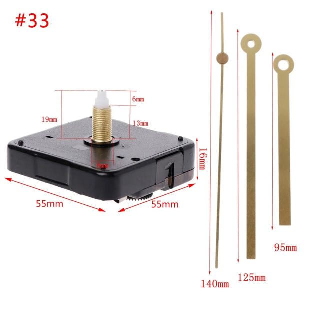 DIY Wall Clock Movement Mechanism Hands Wall Decoration Repair Tool Parts Silent Set 01# to 42#