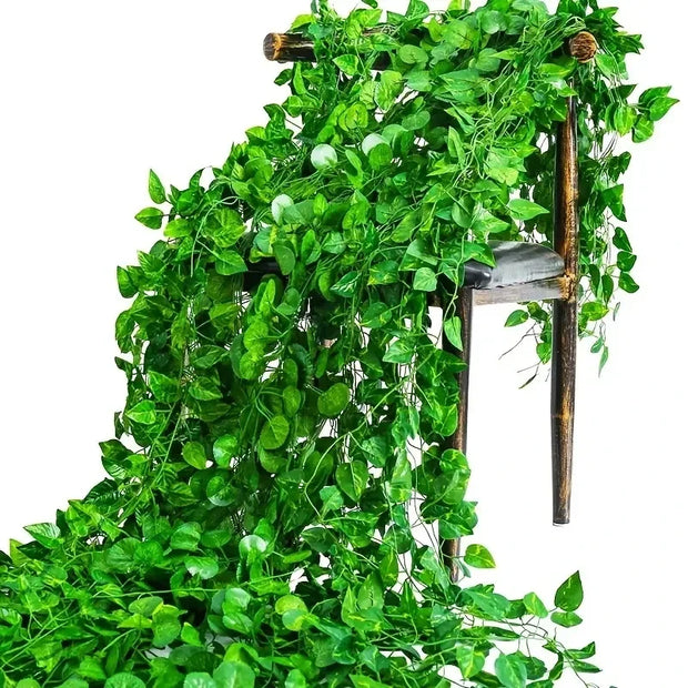 2/4/8/10M Artificial Ivy Leaves Garland Hanging Vines Fake Plants Outdoor Greenery Wall Decor Festival Garden Home Party Decor