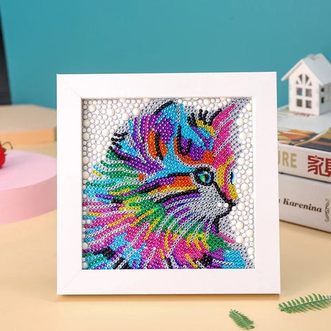 New DIY Children's Number Diamond Painting Cartoon Animal  Art Diamond Embroidery Rhinestone Stickers Set