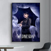 Movie TV W-Wednesday A-Addams Kraft Poster Prints Wall Painting Bedroom Living Room Wall Bar Restaurant Sticker Small