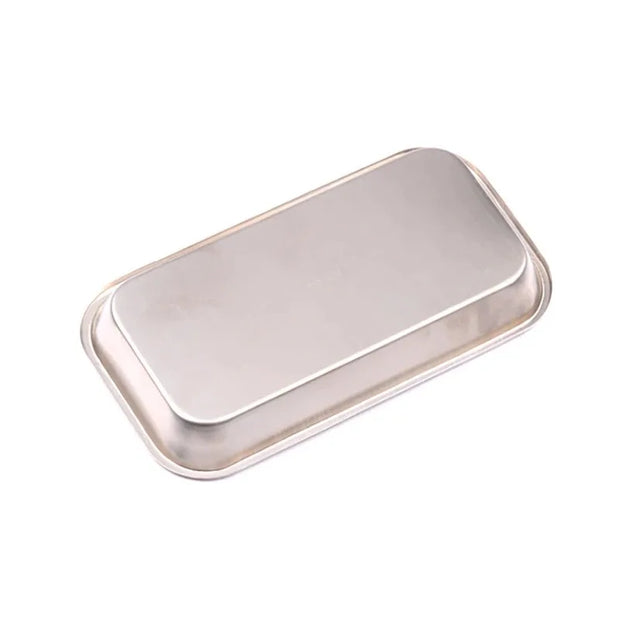 1/2pcs Kitchen Tray Stainless Steel Square Storage Tray Dental Medical Tool Nail Tattoo Dental Medical Device Supplies Tray Dish