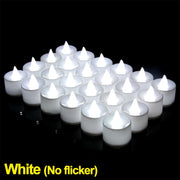 1/12Pcs LED Candle Battery Powered Flameless Tea Candle Fake Candle Lamp Wedding Birthday Party Home Decoration Lamp Candlestick