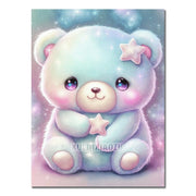 New Cute Little Bear Diamond Painting Art Picture Cartoon Animals Mosaic Cross Stitch Kit Full Diamond Embroidery Home Decor