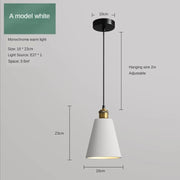 SANDYHA Nordic Industrial Style Pendant Light Modern Simplicity Pedant Lamps Macaron Simple Dining Room Bedroom Bedside Hanging