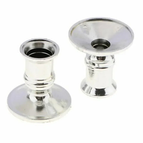 2pcs Candle Holders Shape Taper Candlestick Wedding Decoration Party Dinner Decor Candle Base Bracket Plastic Candlestick