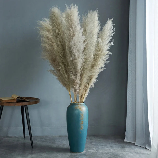 110 - 120cm Large Plume,Dried Fluffy Pampas Grass,Wholesale Boho Wedding Decor,Natural Real Flower,Home Decor,Garden Decoration