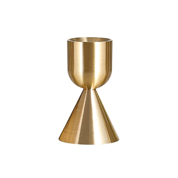 European Gold Candle Holder Metal Candlestick for Wedding Room Table Candle Stand Christmas New Year Bar Party Decoration