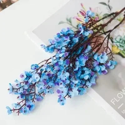 Cherry Blossoms Artificial Flowers Baby's Breath Gypsophila Mother's Day DIY Wedding Home Vase Decoration Faux Flowers Branch