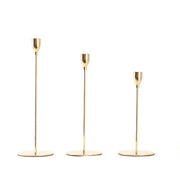 Simple Modern Style Gold Metal Candle Holders Candlestick Wedding Living Room Decoration Bar Clubs Parties Home Decor