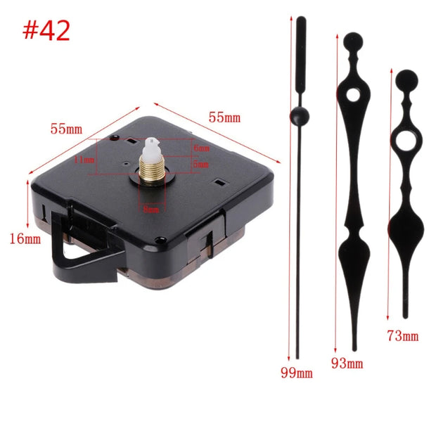 DIY Wall Clock Movement Mechanism Hands Wall Decoration Repair Tool Parts Silent Set 01# to 42#