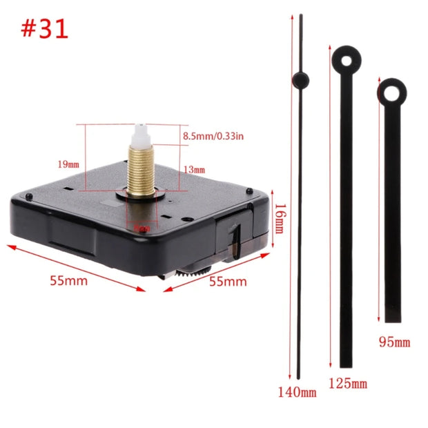 DIY Wall Clock Movement Mechanism Hands Wall Decoration Repair Tool Parts Silent Set 01# to 42#