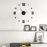 Wall Clock Glow at Night Frameless DIY Stereo Digital Clock for Home Living Room Office Wall Decroation 2024