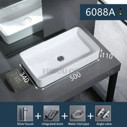 Ceramic Bathroom Vessel Sink Bowl Above Counter Ceramic Sink Bowl Lavatory Wash Hand Basin Countertop Basin Wash Bowl Porcelain