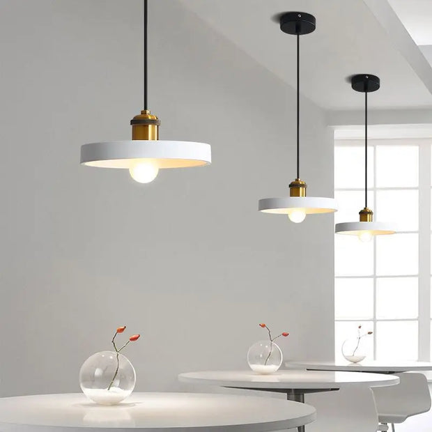 SANDYHA Nordic Industrial Style Pendant Light Modern Simplicity Pedant Lamps Macaron Simple Dining Room Bedroom Bedside Hanging