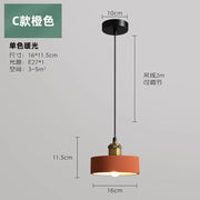 SANDYHA Nordic Industrial Style Pendant Light Modern Simplicity Pedant Lamps Macaron Simple Dining Room Bedroom Bedside Hanging