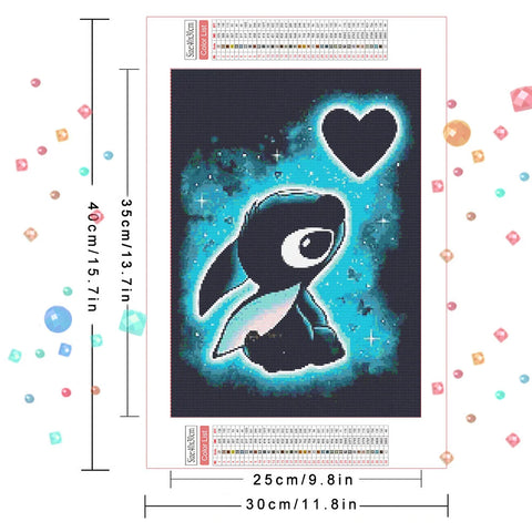 Disney DIY Diamond Painting Cartoon Stitch Full Round 5D Diamond Mosaic Fairy Home Decoration Children's Gift