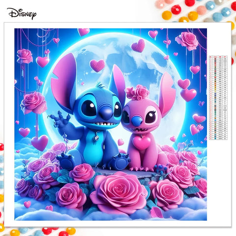 Disney Diamond Painting Stitch And Angel Rhinestones Picture Diamond Mosaic Animal Embroidery Cross Stitch Handmade Gift