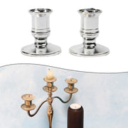 2pcs Taper Candle Holders Candlestick Silver Gold Rod Wax Base for Wedding Party Festival Candlestick Home Decor Candle Holders