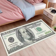 US Dollar Crystal Velvet Carpets Household Bedroom Bedside Kicthen Living Room Decoration Rugs Coffee Table Sofa Foyer Door Mats