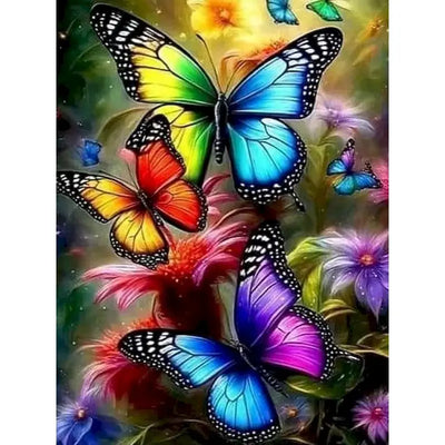 SDOYUNO Butterfly Diamond Painting Kit Flower Animal Full Square Round Drill Mosaic Rose Home Decor Perfect Gift