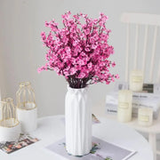 Cherry Blossoms Artificial Flowers Baby's Breath Gypsophila Mother's Day DIY Wedding Home Vase Decoration Faux Flowers Branch