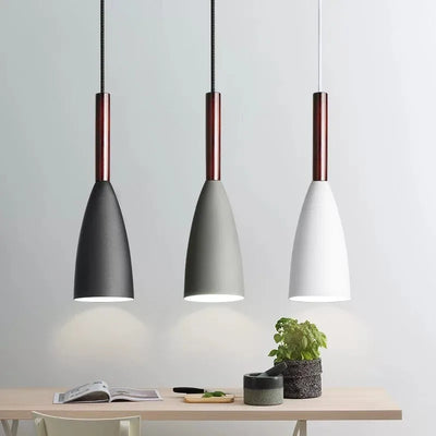 Modern Nordic Pendant Lights Simple Lamps Multicolor Minimalist Hanging Lamps E27 Edison Bulb for Kitchen Dining Bedroom