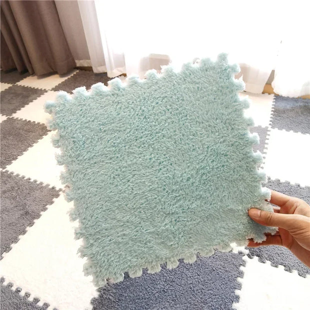 10/20PCS 30CM*30CM*1CM  Anti-shock Mat for Babies Puzzle Mat Living Room Bedroom Plush Pad Plush Carpet Baby Padded Baby Carpet