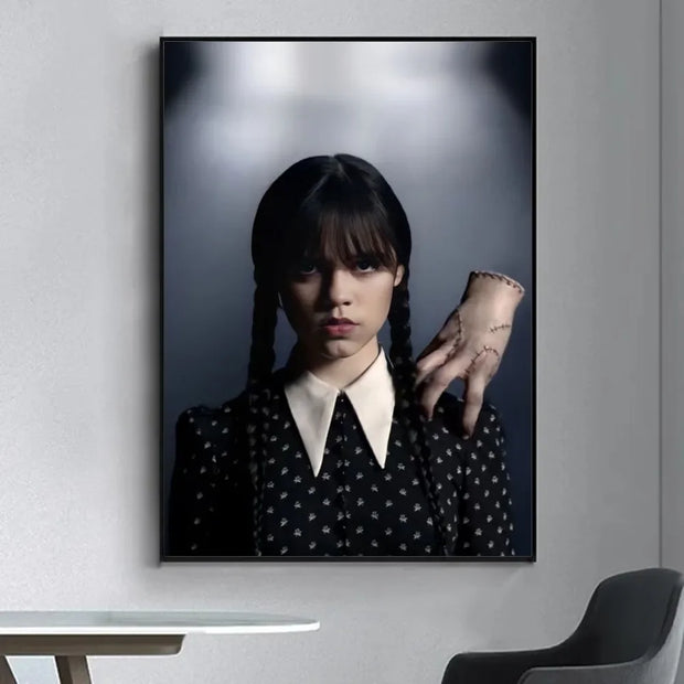 Movie TV W-Wednesday A-Addams Kraft Poster Prints Wall Painting Bedroom Living Room Wall Bar Restaurant Sticker Small