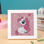 New DIY Children's Number Diamond Painting Cartoon Animal  Art Diamond Embroidery Rhinestone Stickers Set